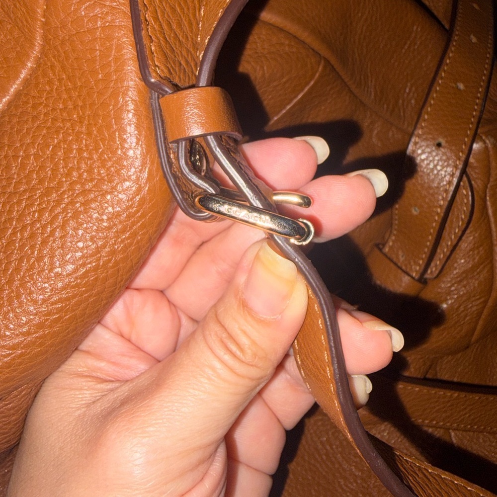 COACH Pebbled Leather Billy Backpack brown F37410 πππ - Picture 15 of 16
